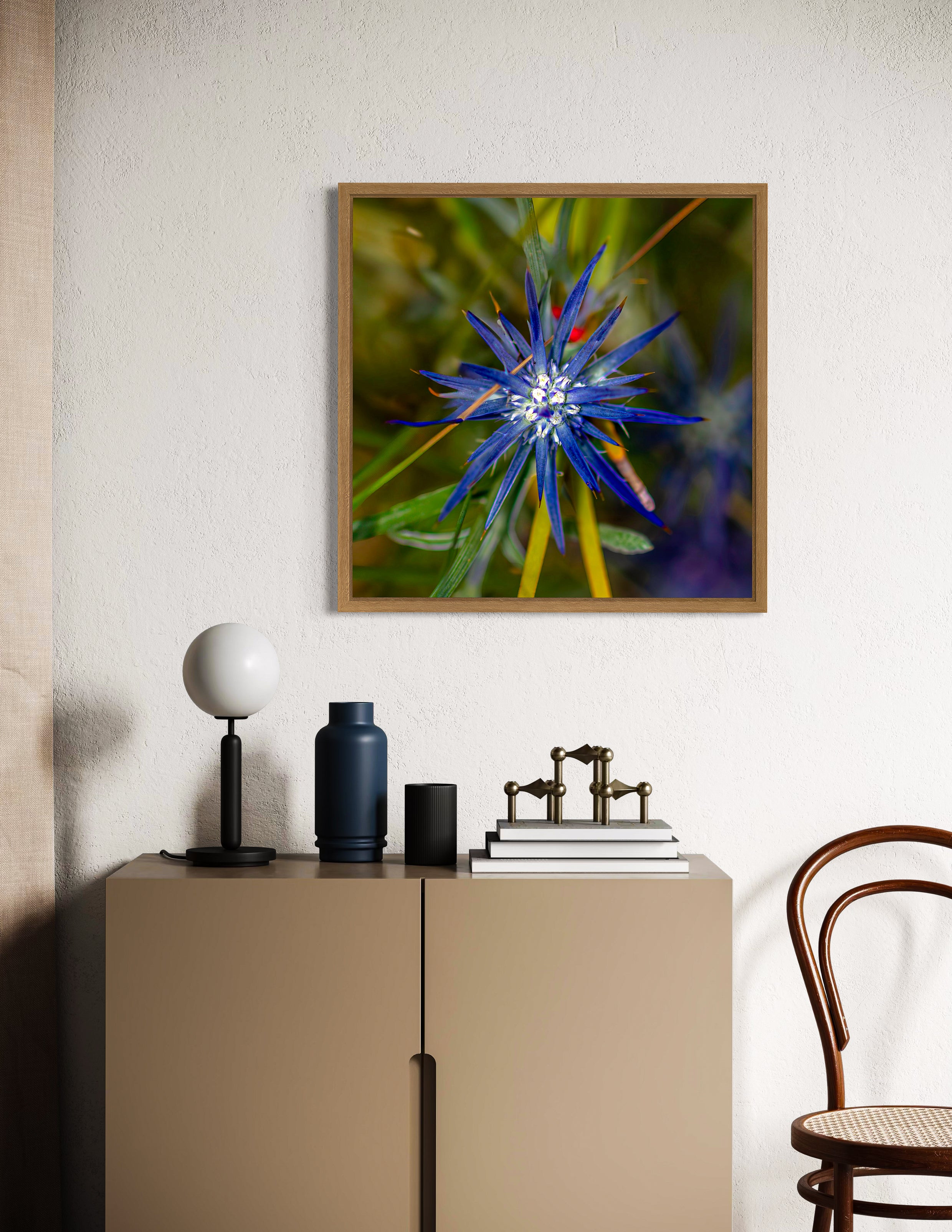 High Summer: Blue Devil Large Square Print