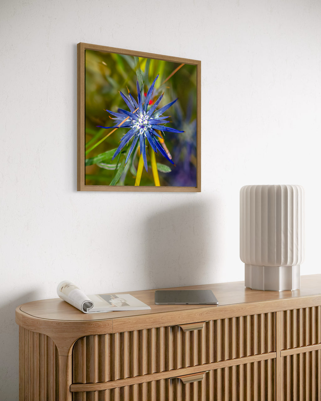 High Summer: Blue Devil Medium Square Print