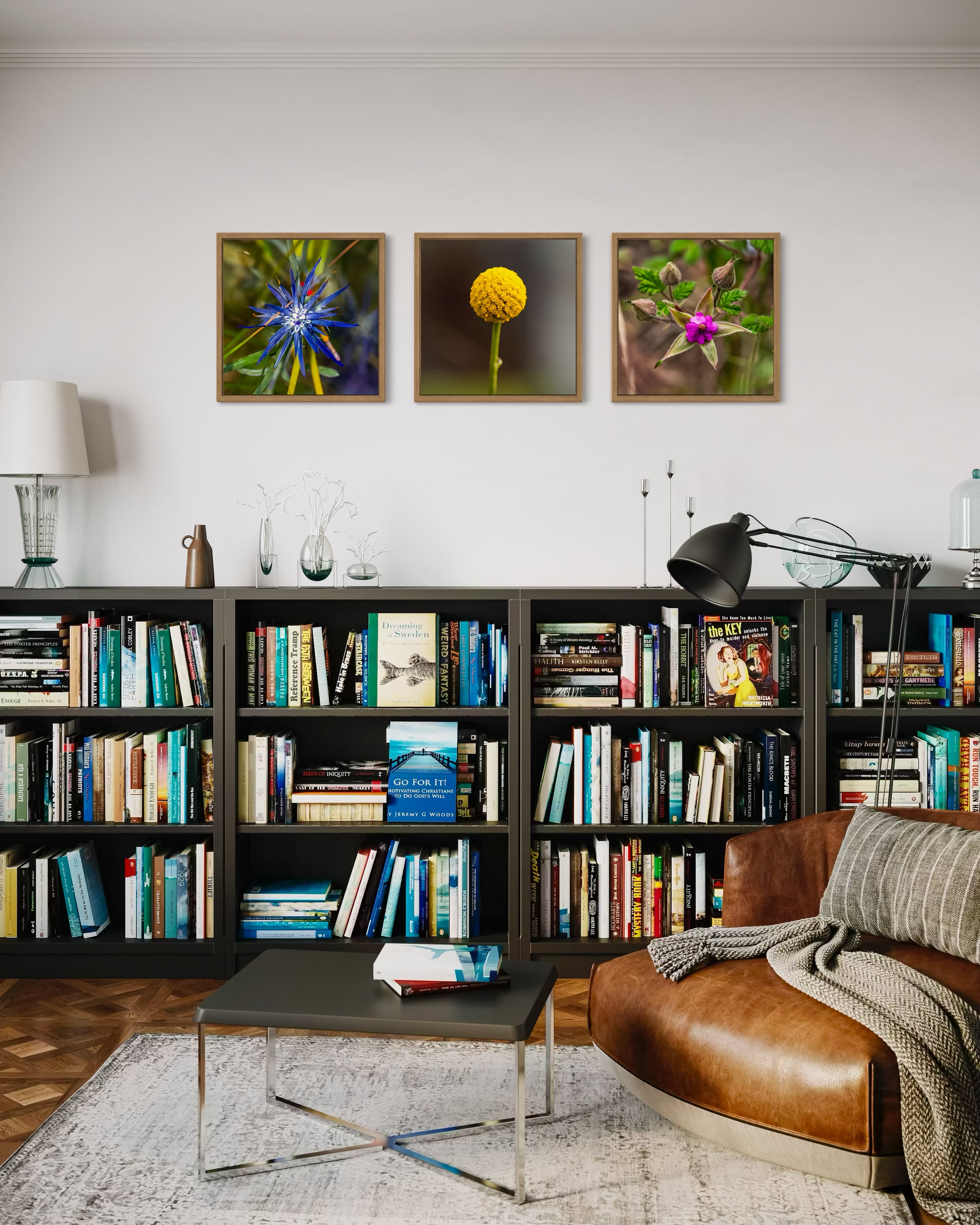 High Summer: Blue Devil Medium Square Print