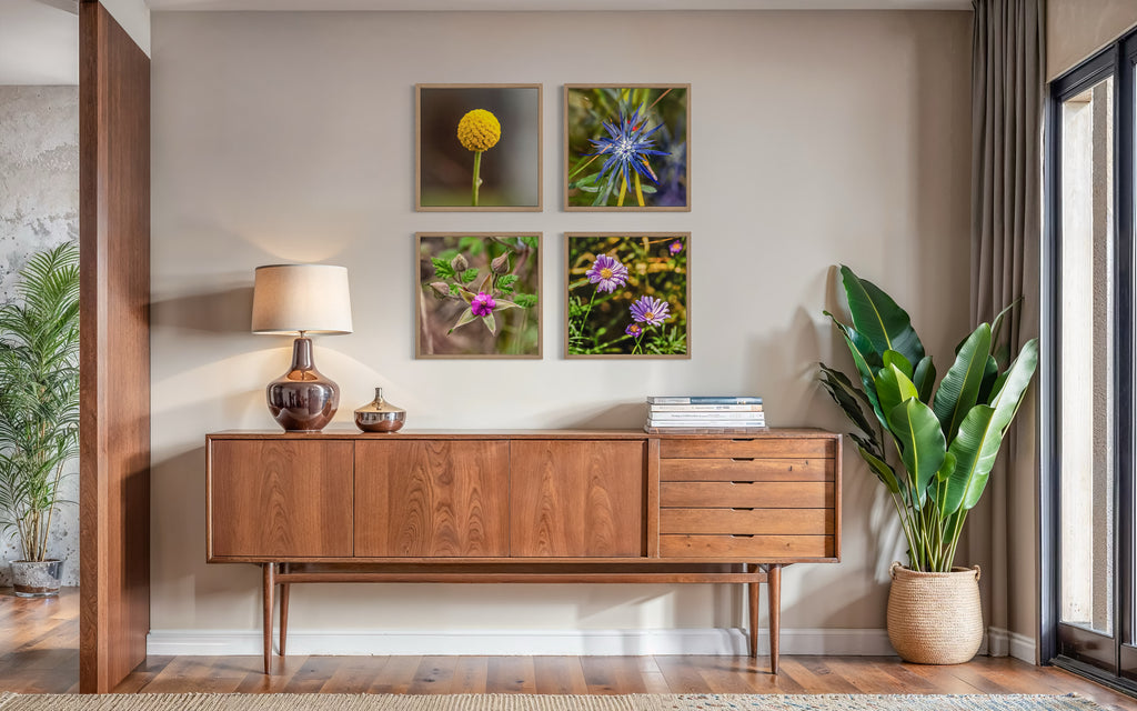 High Summer: Blue Devil Medium Square Print