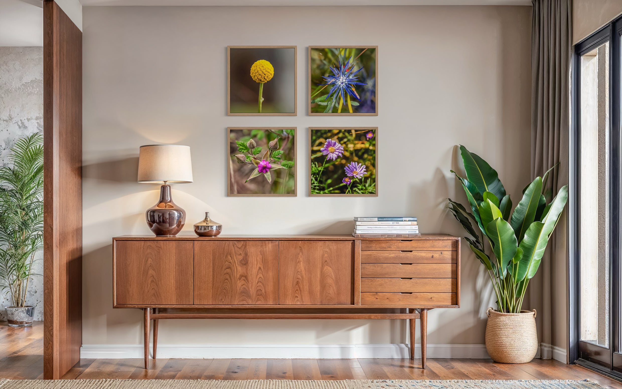 High Summer: Blue Devil Medium Square Print