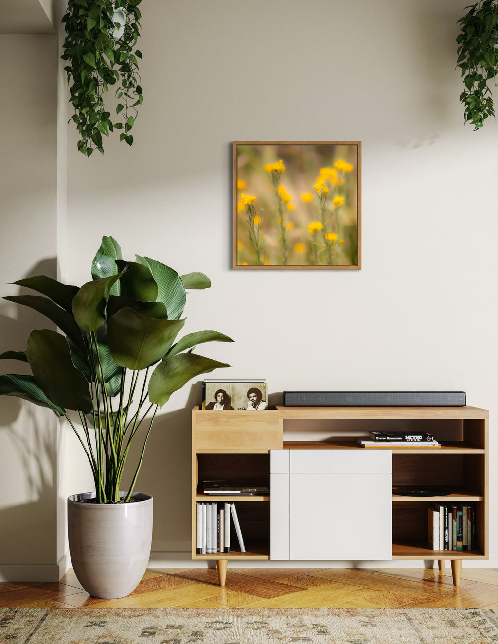 High Summer: Clustered Everlasting Large Square Print