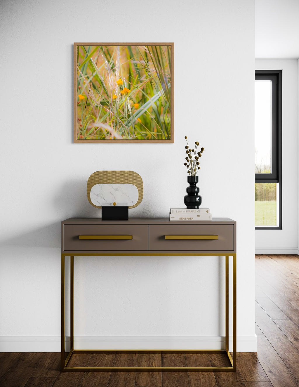 High Summer: Clustered Everlasting Large Square Print