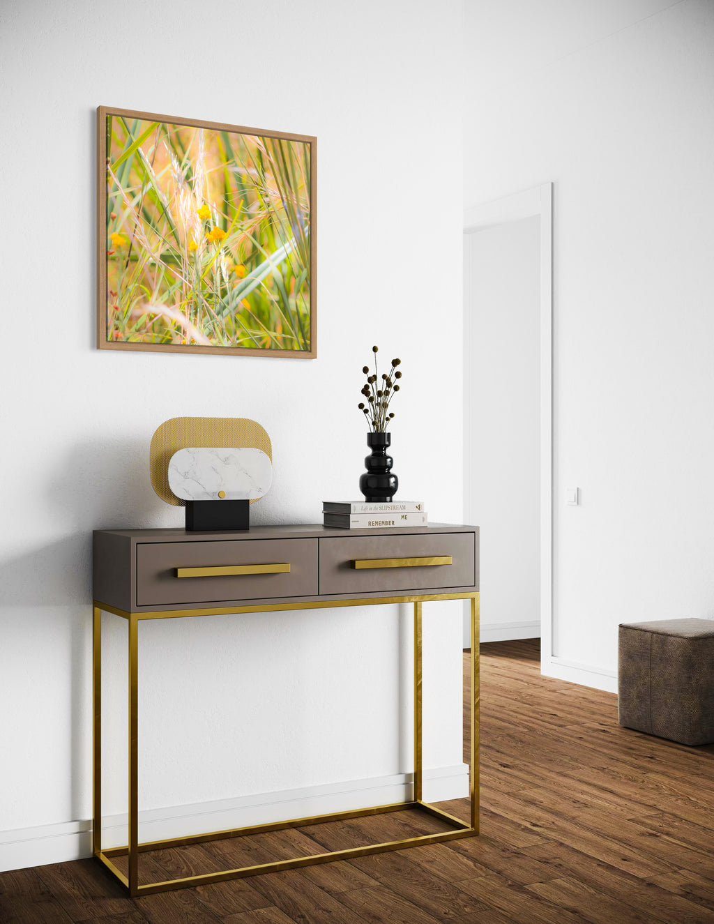 High Summer: Clustered Everlasting Large Square Print