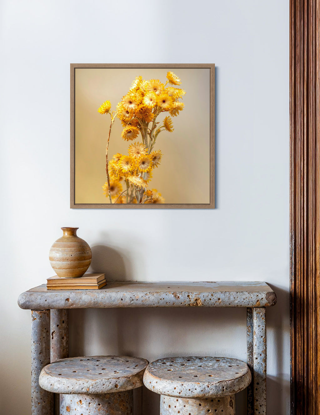 Late Summer: Clustered Everlasting Large Square Print