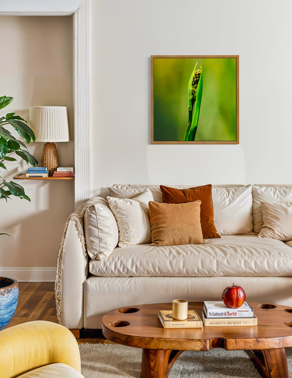 Pre Spring: Dianella Lily Species Large Square Print