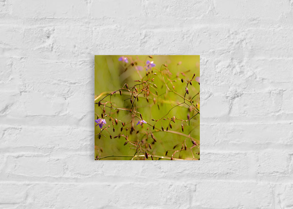 True Spring: Blueberry Lily Small Square Print