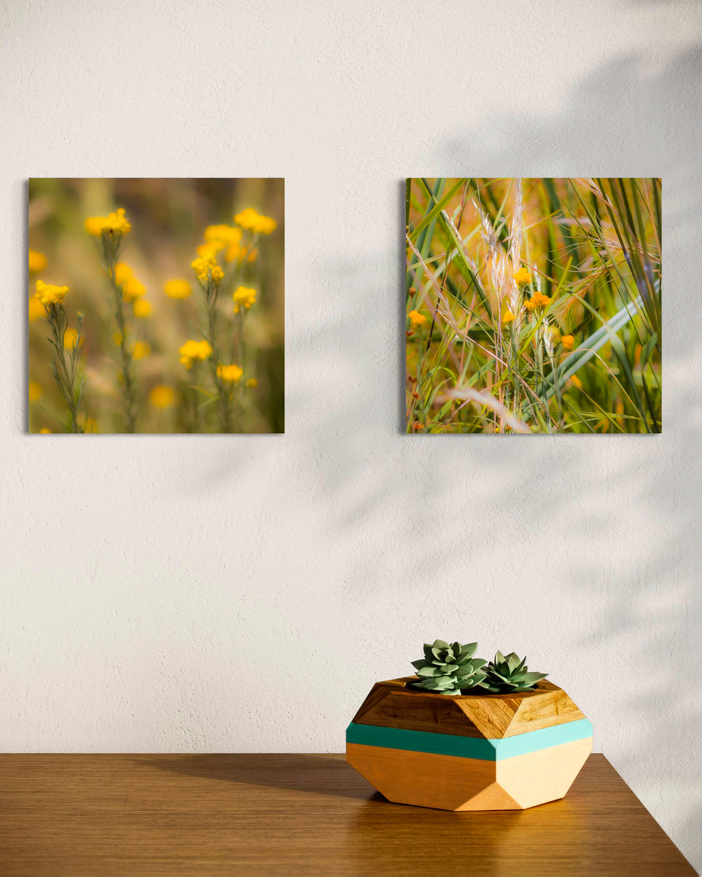 High Summer: Clustered Everlasting Small Square Print