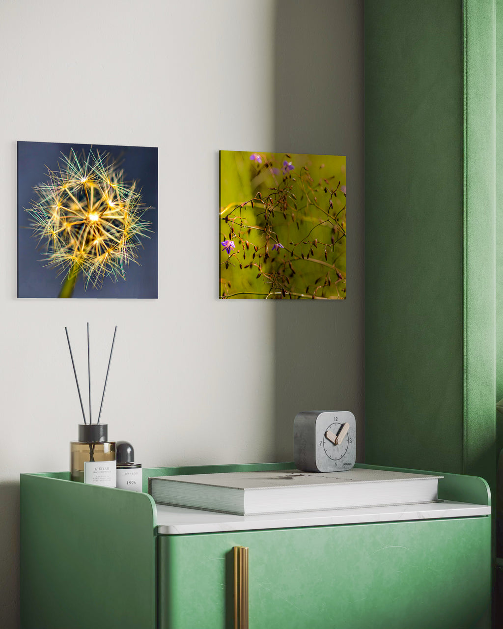 True Spring: Yam Daisy Small Square Print