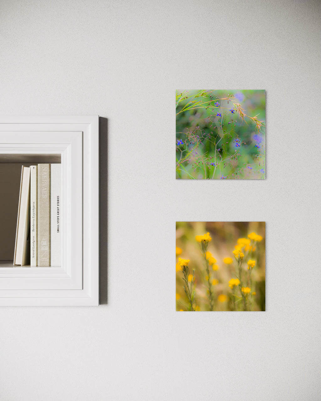 True Spring: Blueberry Lily Small Square Print