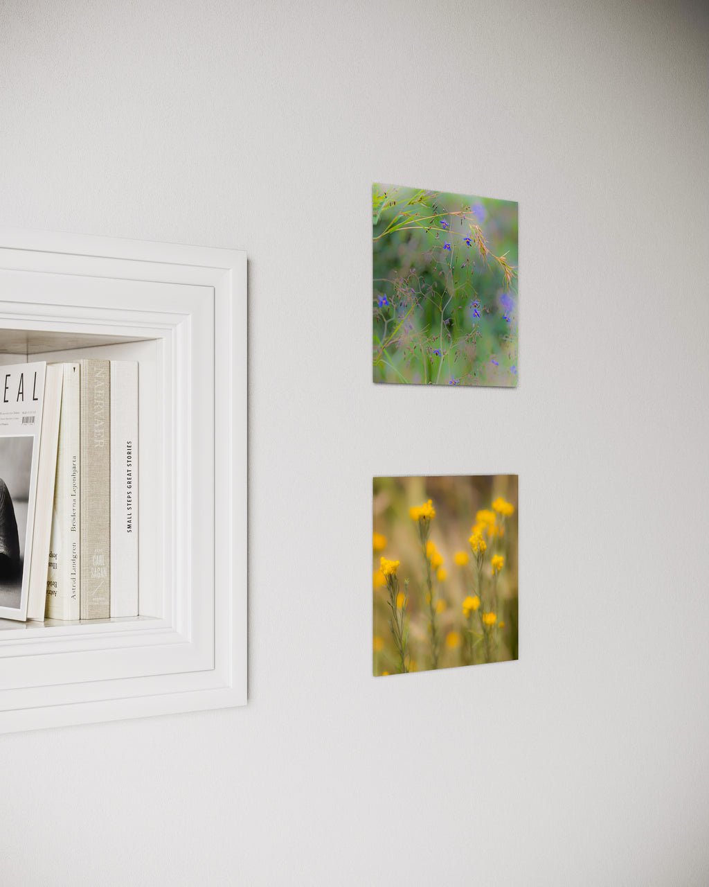 True Spring: Blueberry Lily Small Square Print