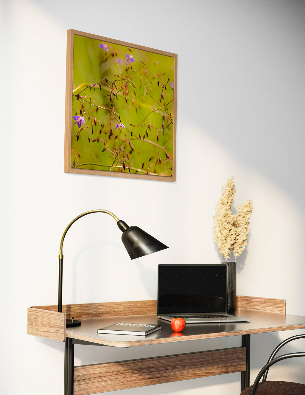 True Spring: Blueberry Lily Large Square Print