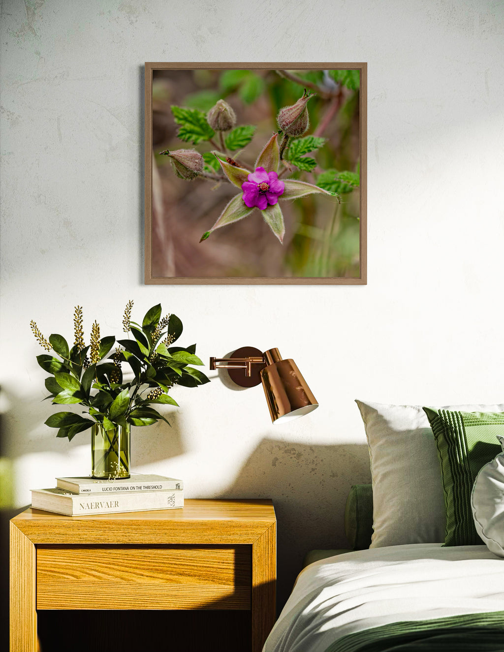 True Spring: Native Bramble Large Square Print