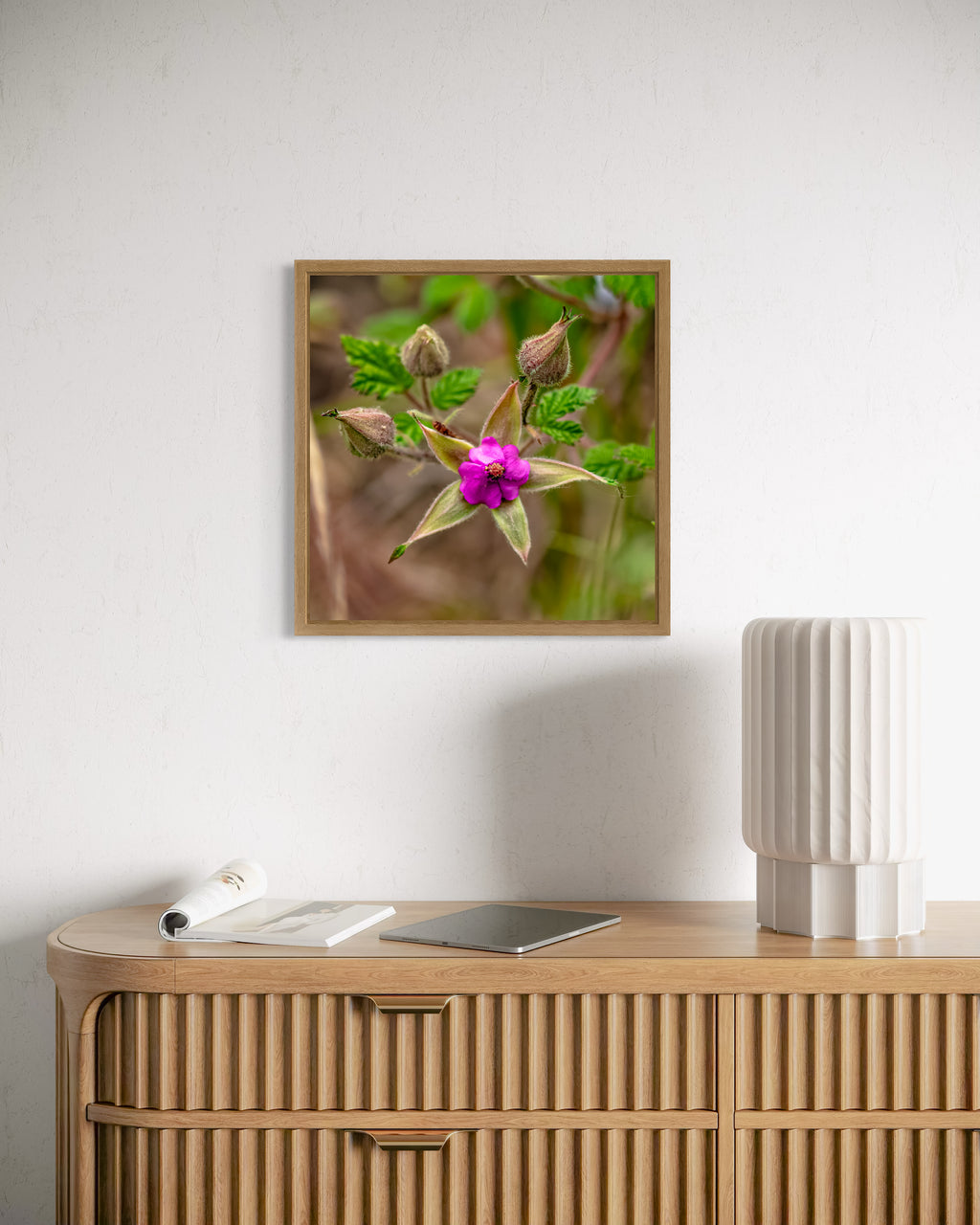 True Spring: Native Bramble Medium Square Print