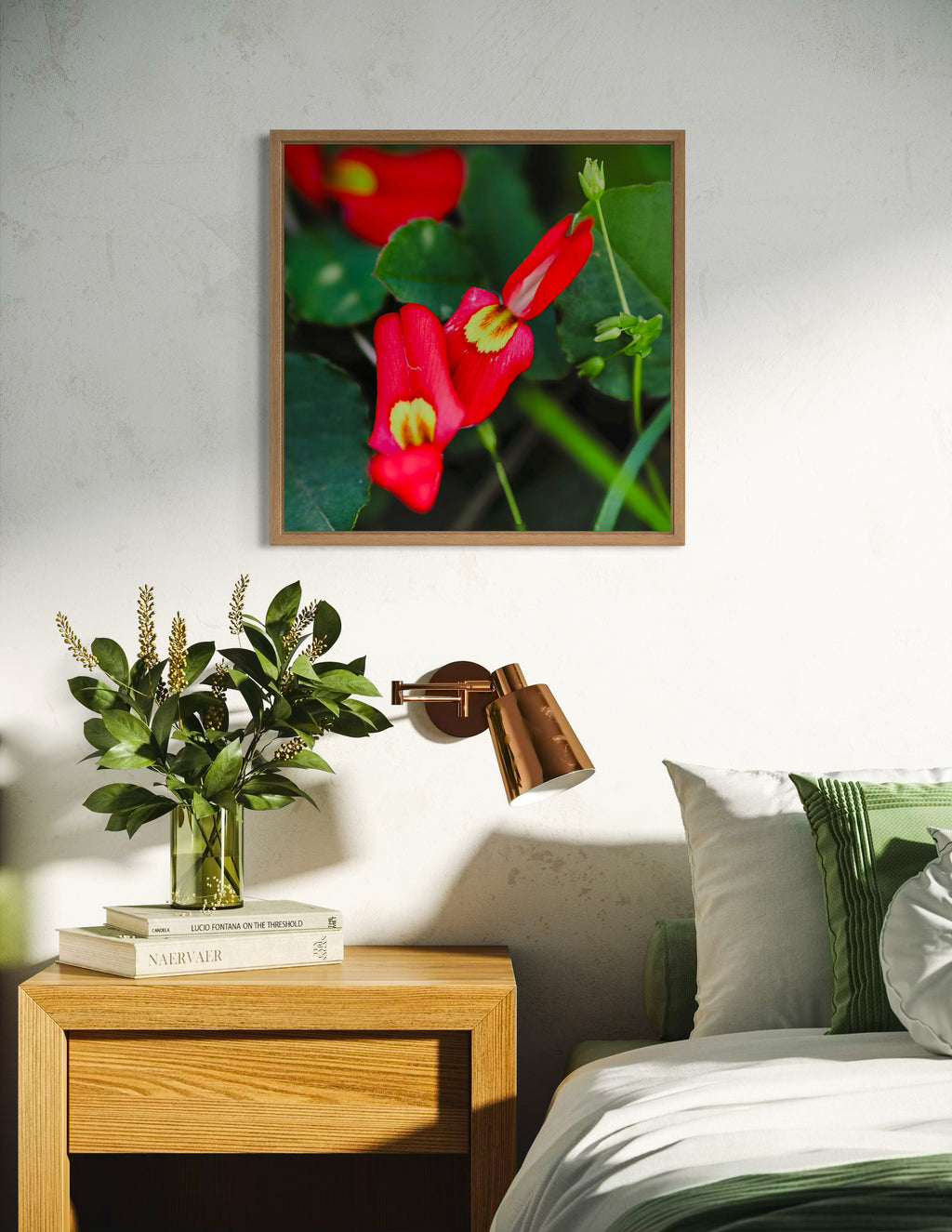 True Spring: Running Postman Large Square Print