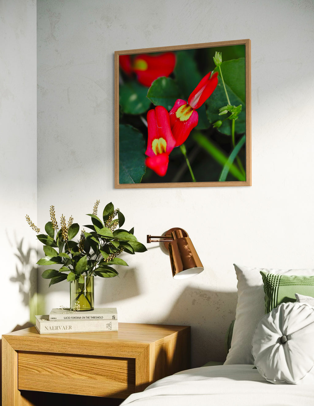 True Spring: Running Postman Large Square Print