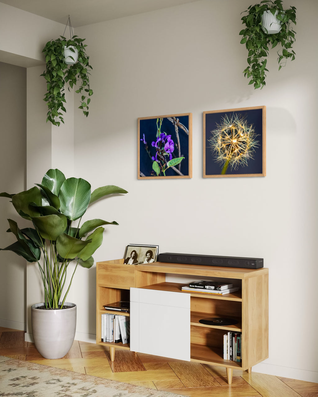 True Spring: Yam Daisy Medium Square Print